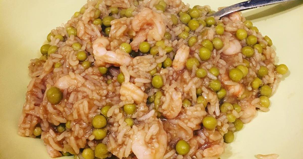 Shrimp, peas, and rice Recipe by Christie Cookpad