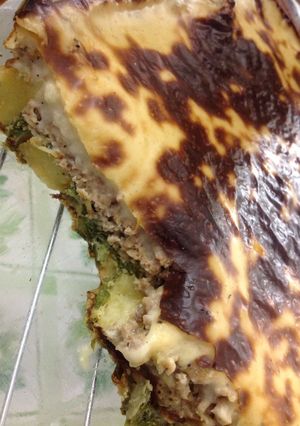 صورة لوصفة صينية البطاطس ب البشاميل😋