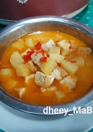 Foto resep Kentang tahu pedas