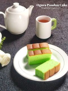 Foto resep Ogura Pandan Cake