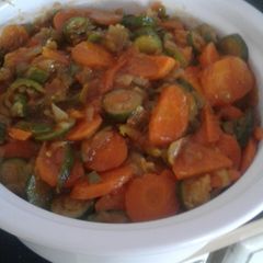 A picture of Baby Marrow chakalaka salad.