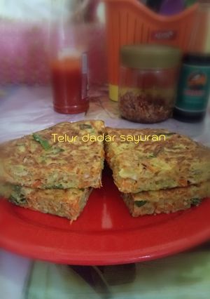 Foto resep Telur dadar sayuran