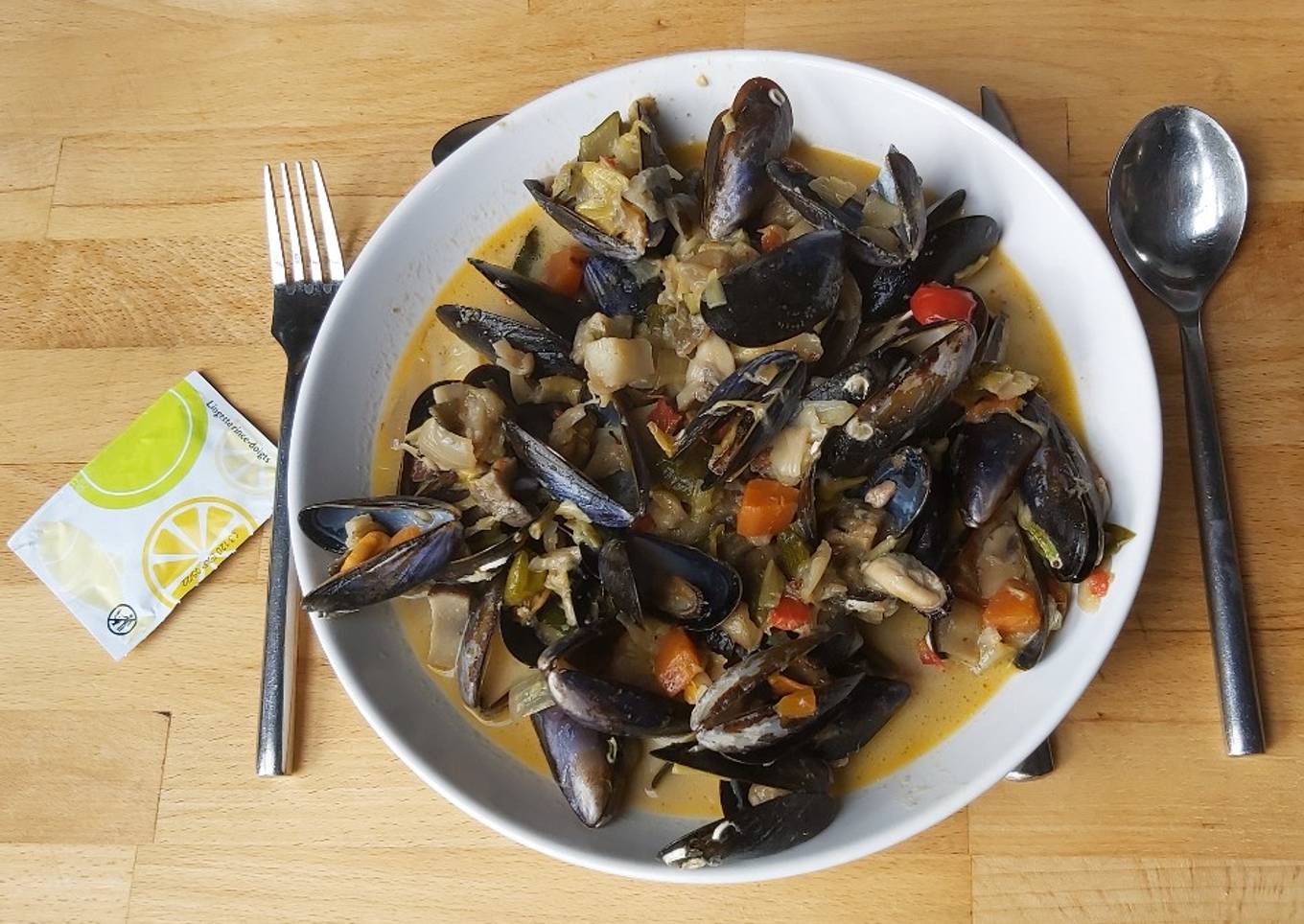 Moule aux petits légumes