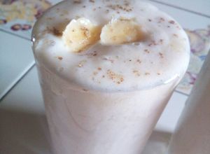 Una foto de Batido de bananas