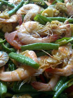 Foto resep Udang Tumis Tauco Kacang Panjang = Kacang Panjang Tauco Tumis Udang