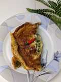 Telur dadar sayur