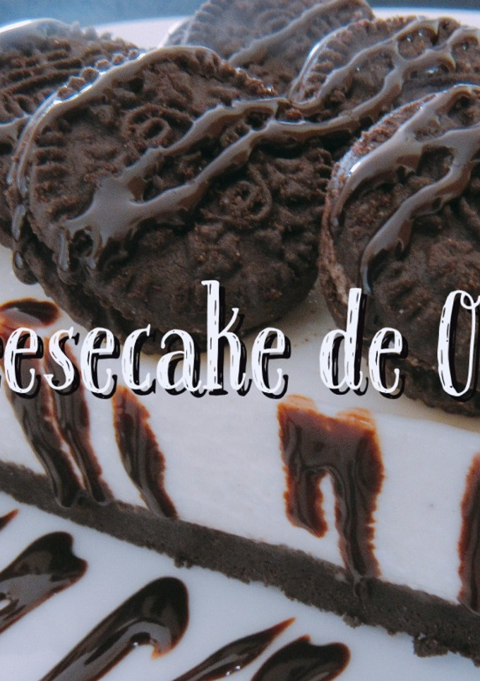Una foto de Cheesecake de oreo sin horno | no bake