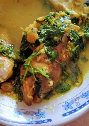 Foto resep Ikan kerapu kuah kuning kemangi