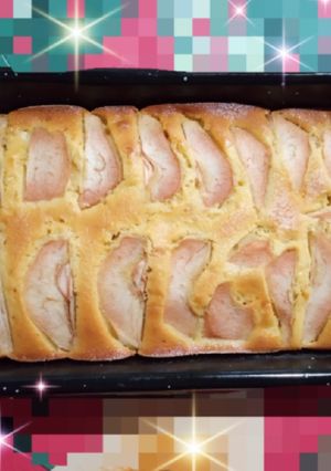 Una foto de Budín de pera🍐