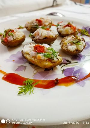 A picture of Fried potato cup in chat.