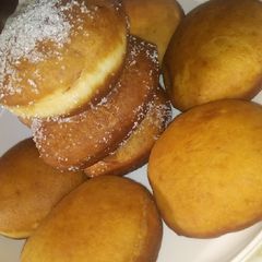 A picture of Eggless doughnuts.