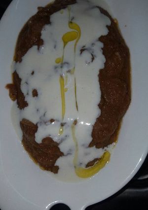 صورة لوصفة فول بالصوص الأبيض
