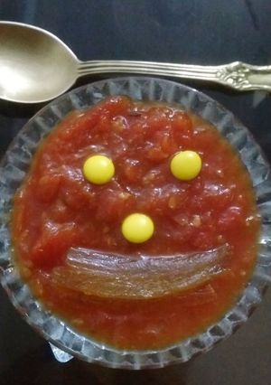 A picture of "Lovonio Tomato chutney" #weekRed.