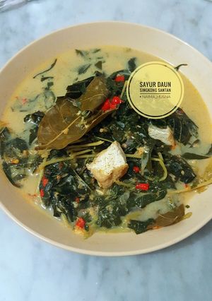 Foto resep Sayur daun singkong