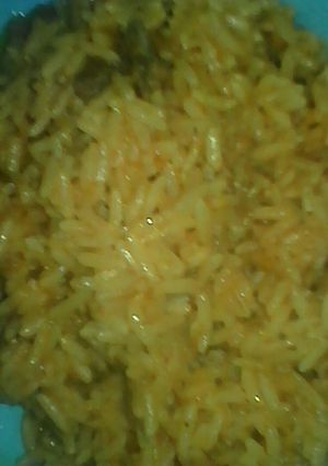 A picture of My coconut jollof rice.