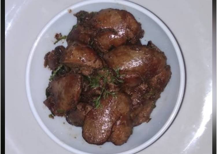 Chicken liver fry