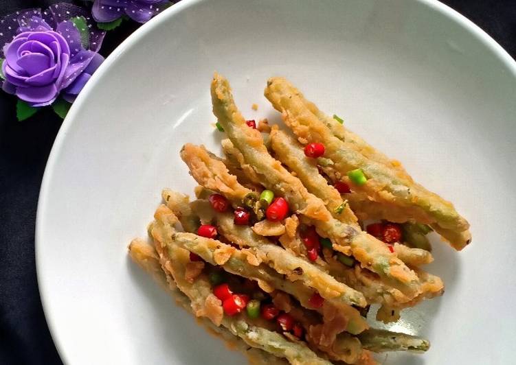 Resep Buncis cabe garam Anti Gagal