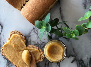 Una foto de Mermelada de manzana con stevia