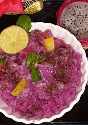 A picture of Dragonfruit Granita.