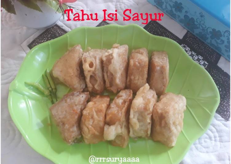 makanan Tahu Isi Sayur yang merasakan kenyamanan