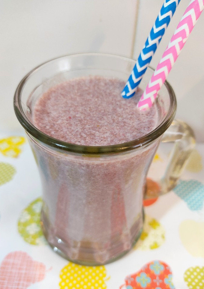 Una foto de Batido de fresas y oreo