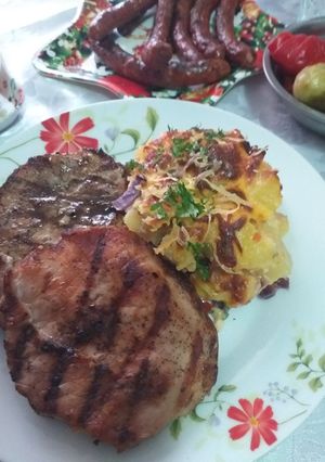 O poză a rețetei Cartofi gratinati la cuptor.