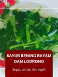 Sayur Bening Bayam dan Lodrong (Labu Air)