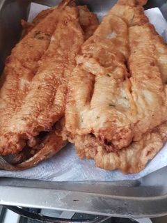 Una foto de Merluza a la chela