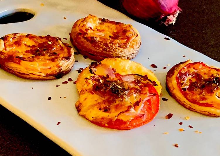 Onion-Tomato-Cheese Coins