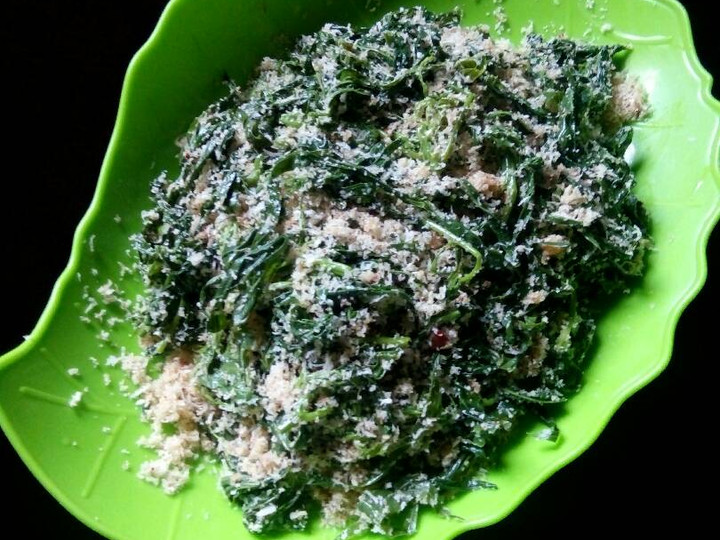 Resep Urap daun singkong muda Anti Gagal