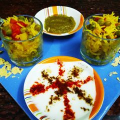 A picture of Peas potato pulao pulav.