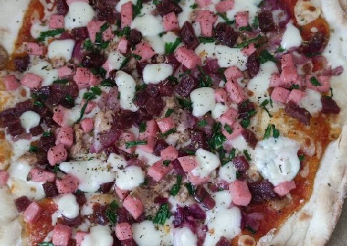 Tuningolt fagyasztott pizza recept foto