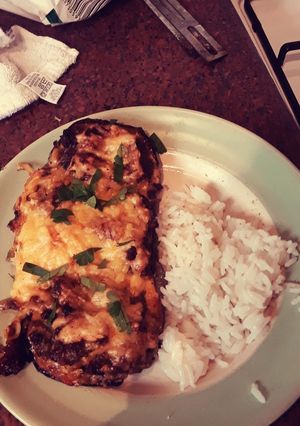 Una foto de Berenjenas rellenas