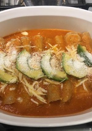 Una foto de Enjitomatatadas con queso
