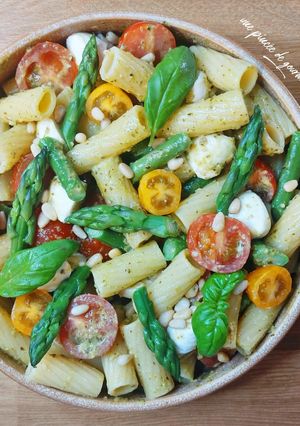 Une photo de Salade de pâtes et asperges