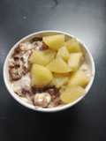 Porridge mela e cioccolato