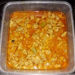 A picture of Chicken green chilli qeema.