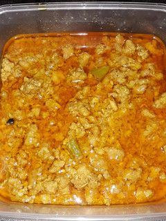 A picture of Chicken green chilli qeema.