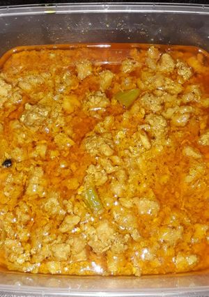 A picture of Chicken green chilli qeema.