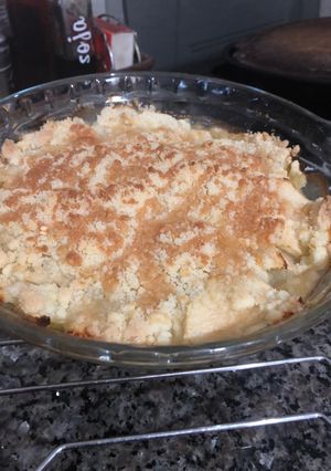 Una foto de Crumble de manzana
