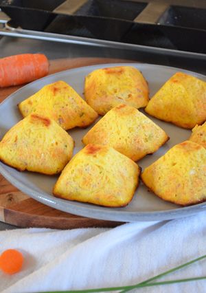 Une photo de Flans carottes lardons