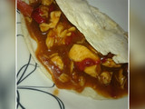 Tacos con Pollo en Salsa picante