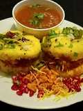 Khaman Dhokla Dabeli - festive appetizer or Snack platter