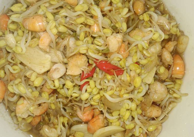 makanan Tumis taoge udang saus tiram Anti Gagal
