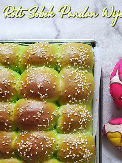 Foto resep Roti sobek pandan wijen isi cokelat