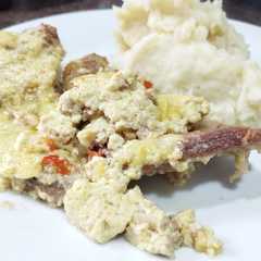 A picture of Matambre a la leche.