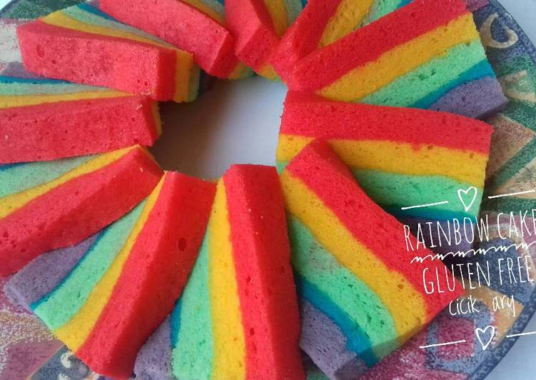 Resep Rainbow cake gluten free oleh Cicik Ary Cookpad Resep Rainbow cake gluten free oleh Cicik Ary Cookpad
