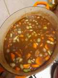 Red wine porkstew : style boeuf Bourgignon
