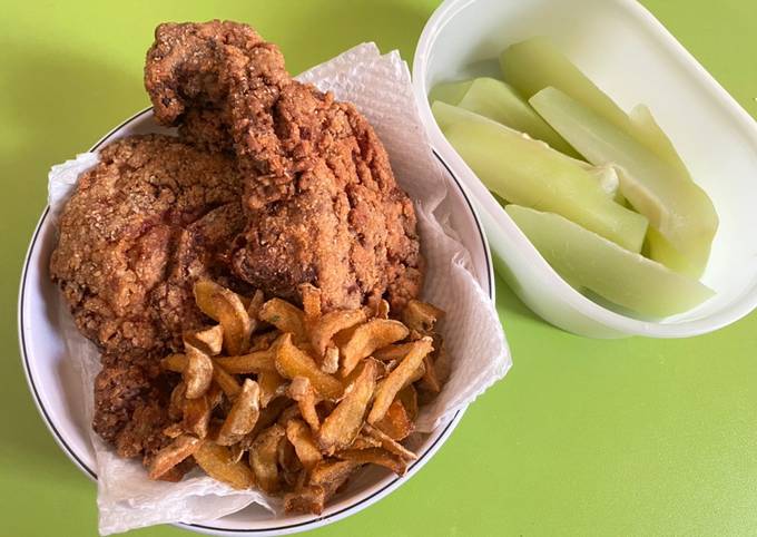 Ayam goreng tepung oat