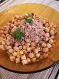 Chickpea, Corn, and Tuna Salad